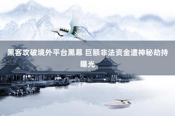黑客攻破境外平台黑幕 巨额非法资金遭神秘劫持曝光